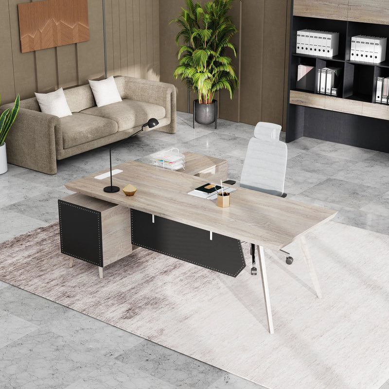 Pacific · Modern L-Shaped Executive Desk
