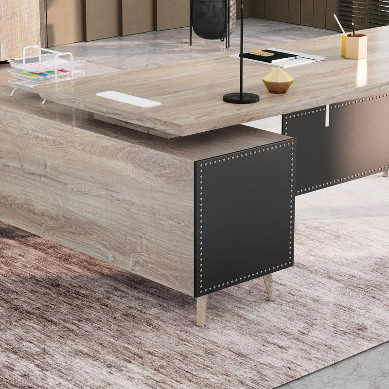Pacific · Modern L-Shaped Executive Desk