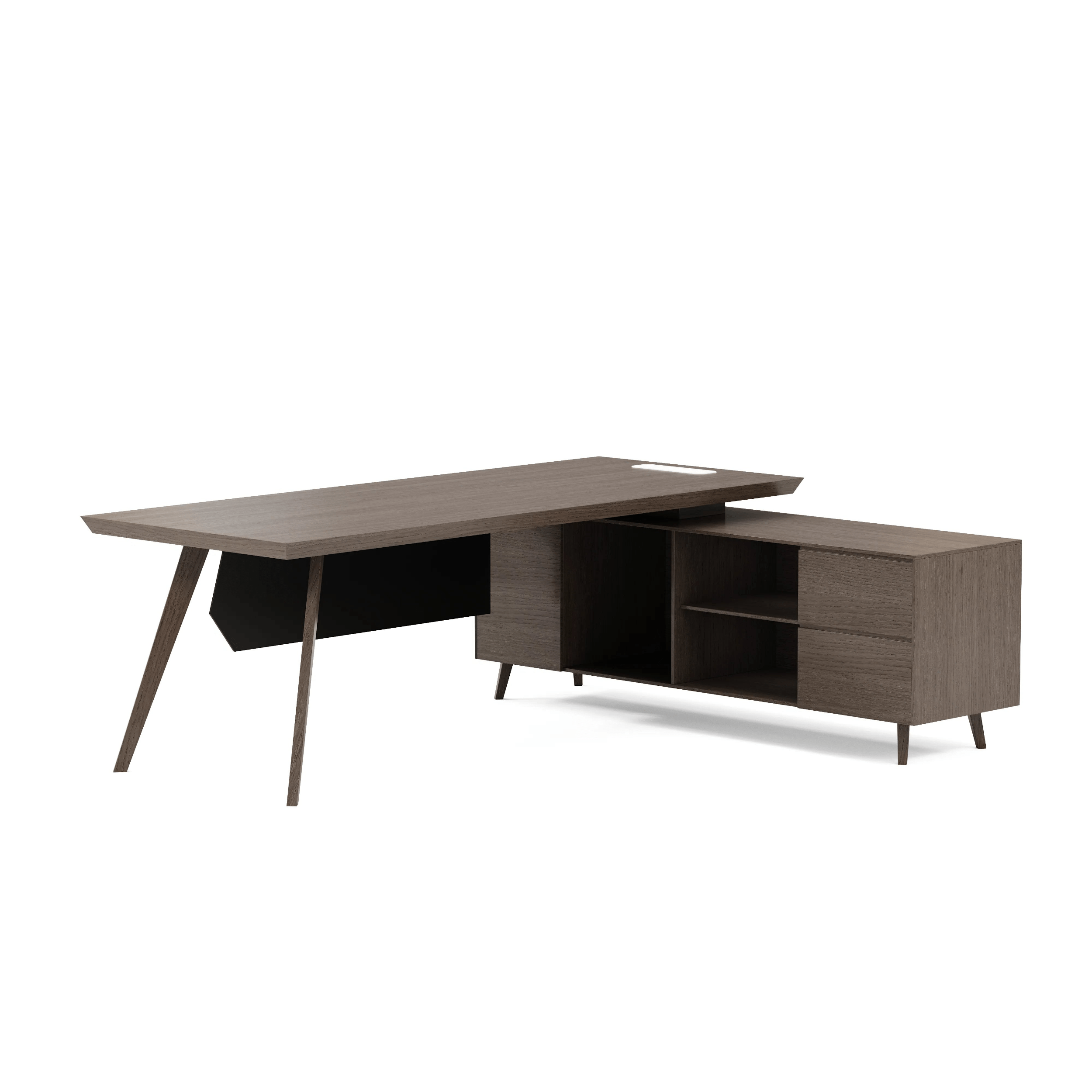 Pacific · Modern L-Shaped Executive Desk