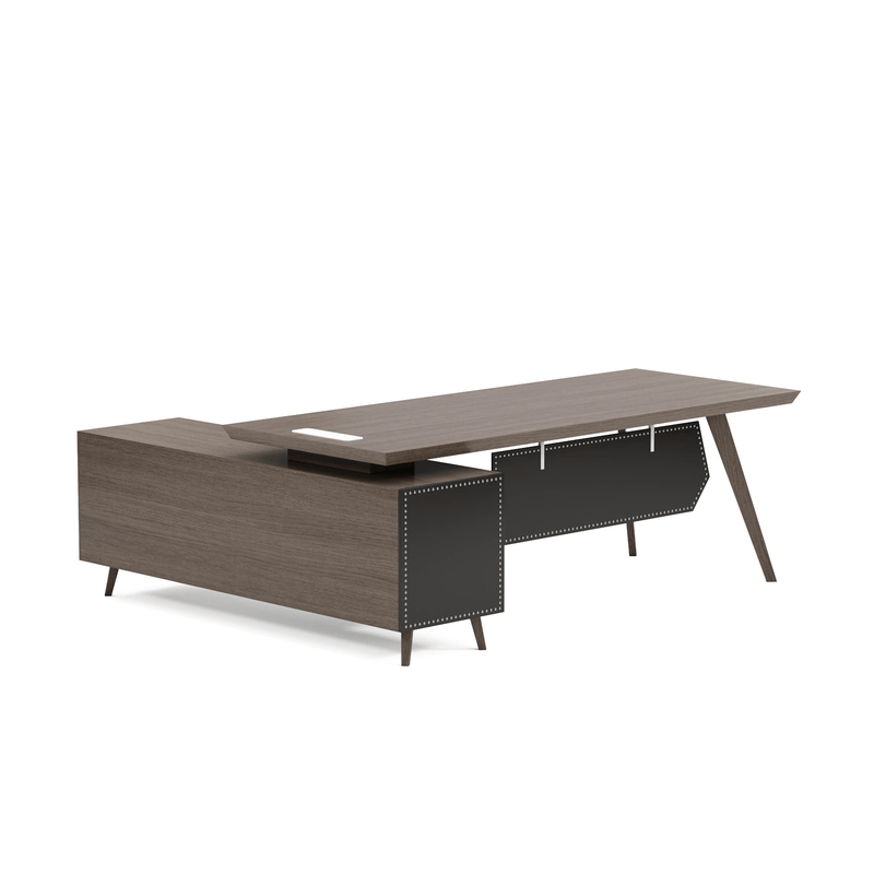 Pacific · Modern L-Shaped Executive Desk
