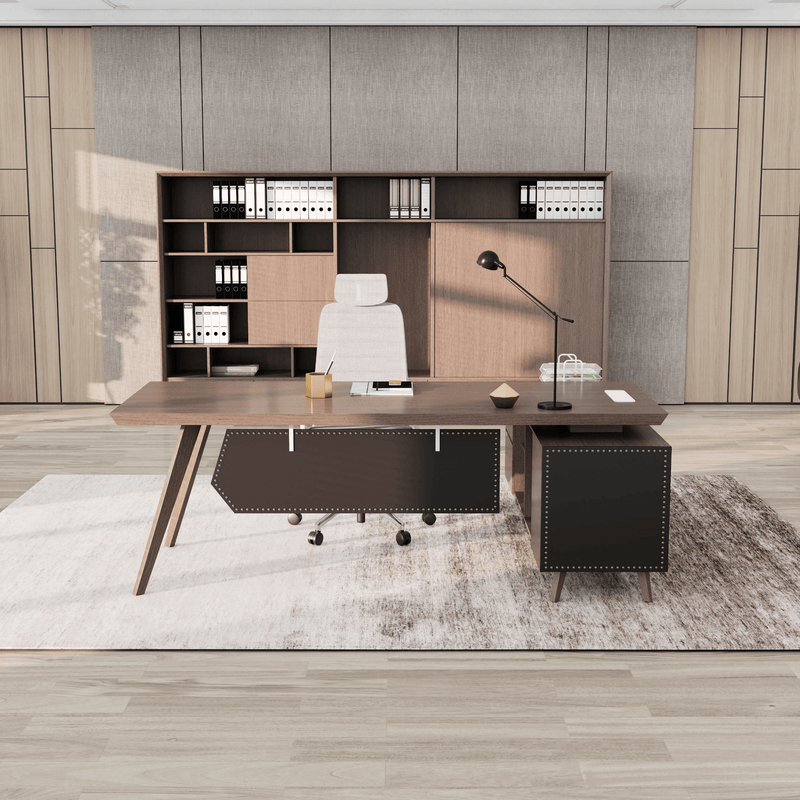 Pacific · Modern L-Shaped Executive Desk