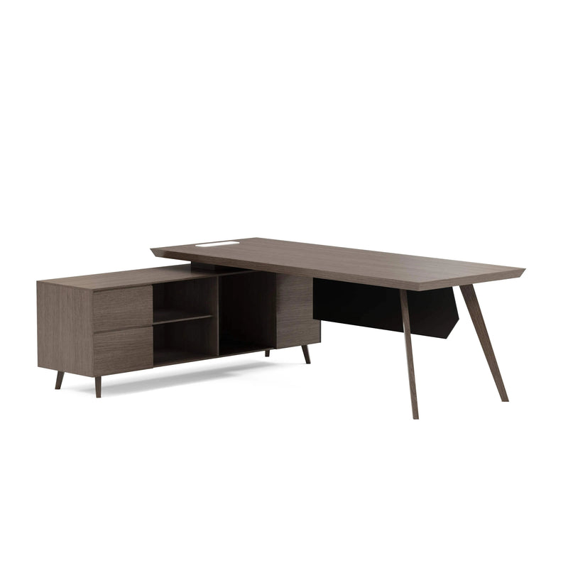 Pacific · Modern L-Shaped Executive Desk