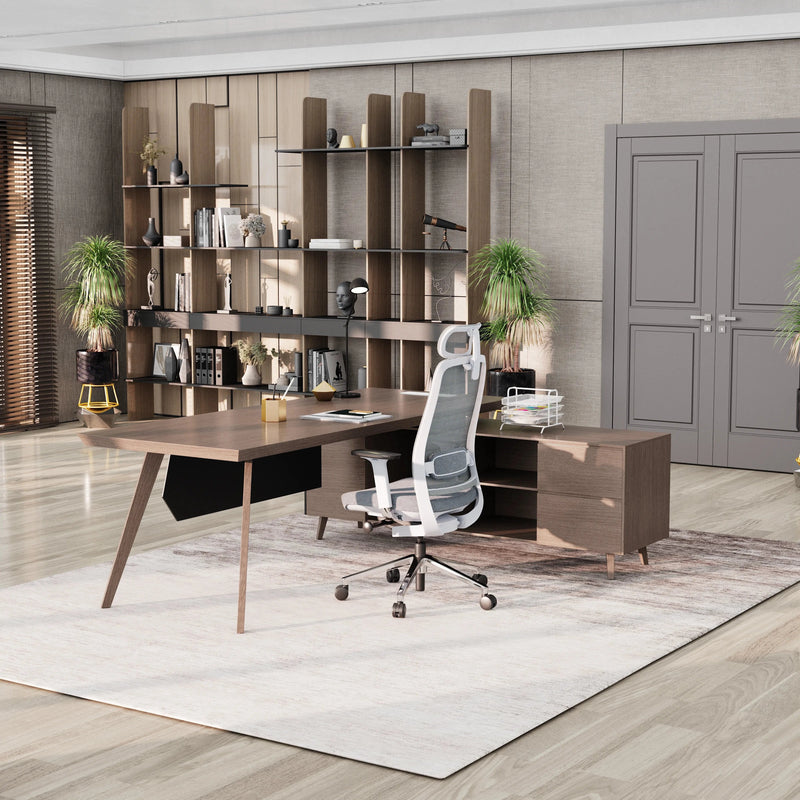 Pacific · Modern L-Shaped Executive Desk