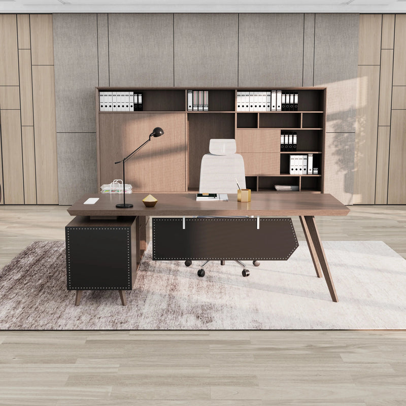 Pacific · Modern L-Shaped Executive Desk