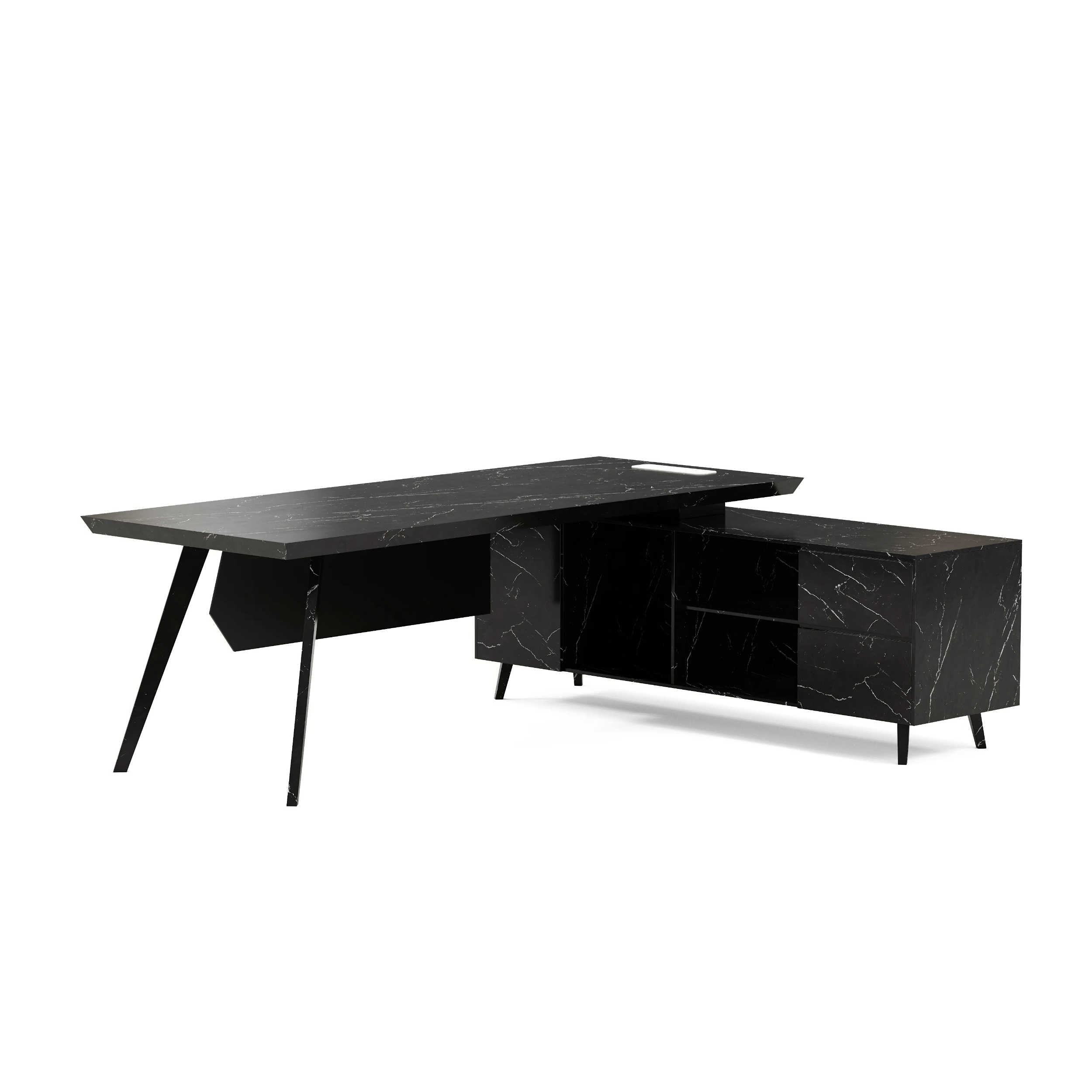 Pacific · Modern L-Shaped Executive Desk