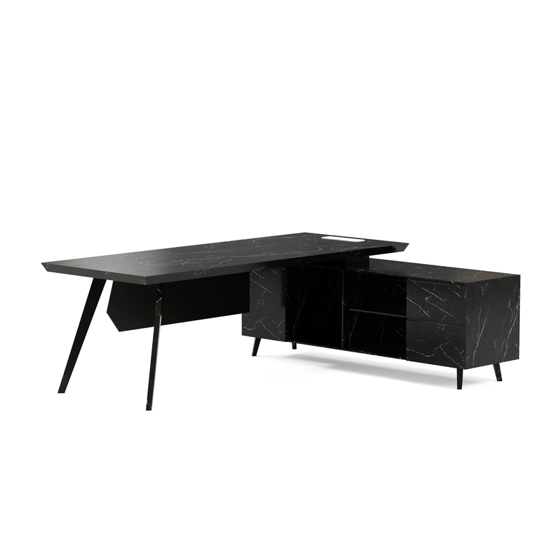 Pacific · Modern L-Shaped Executive Desk