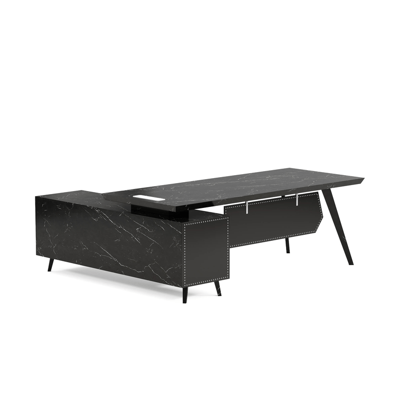 Pacific · Modern L-Shaped Executive Desk