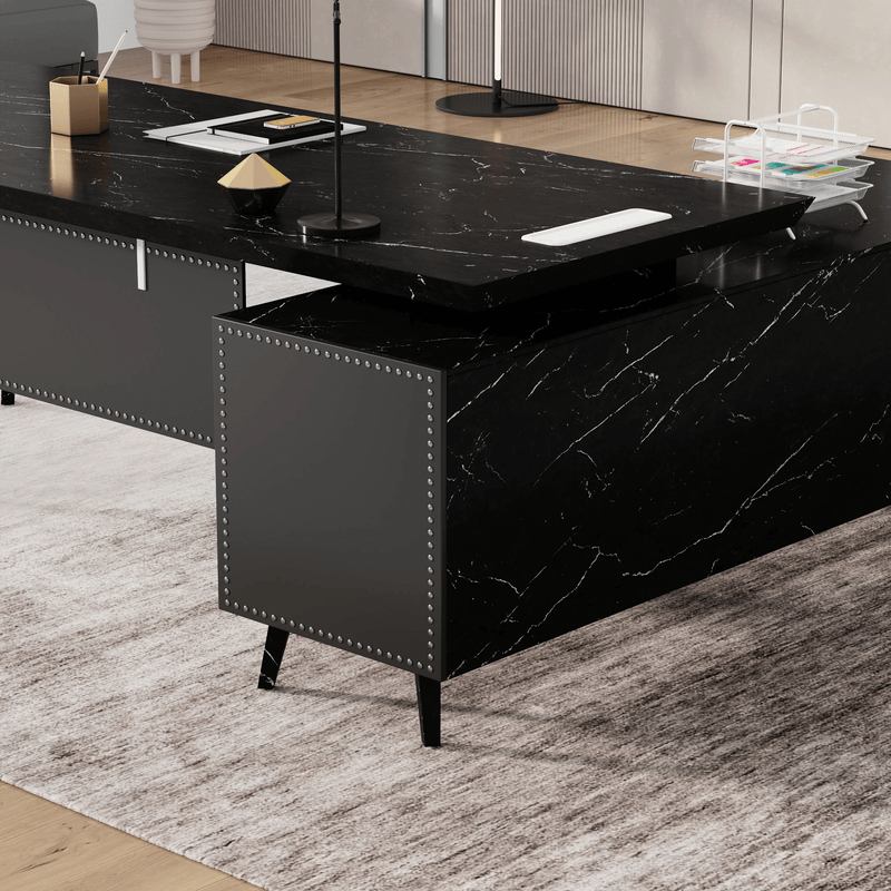 Pacific · Modern L-Shaped Executive Desk