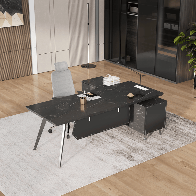 Pacific · Modern L-Shaped Executive Desk