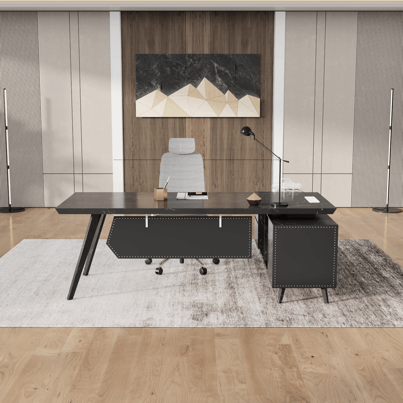 Pacific · Modern L-Shaped Executive Desk