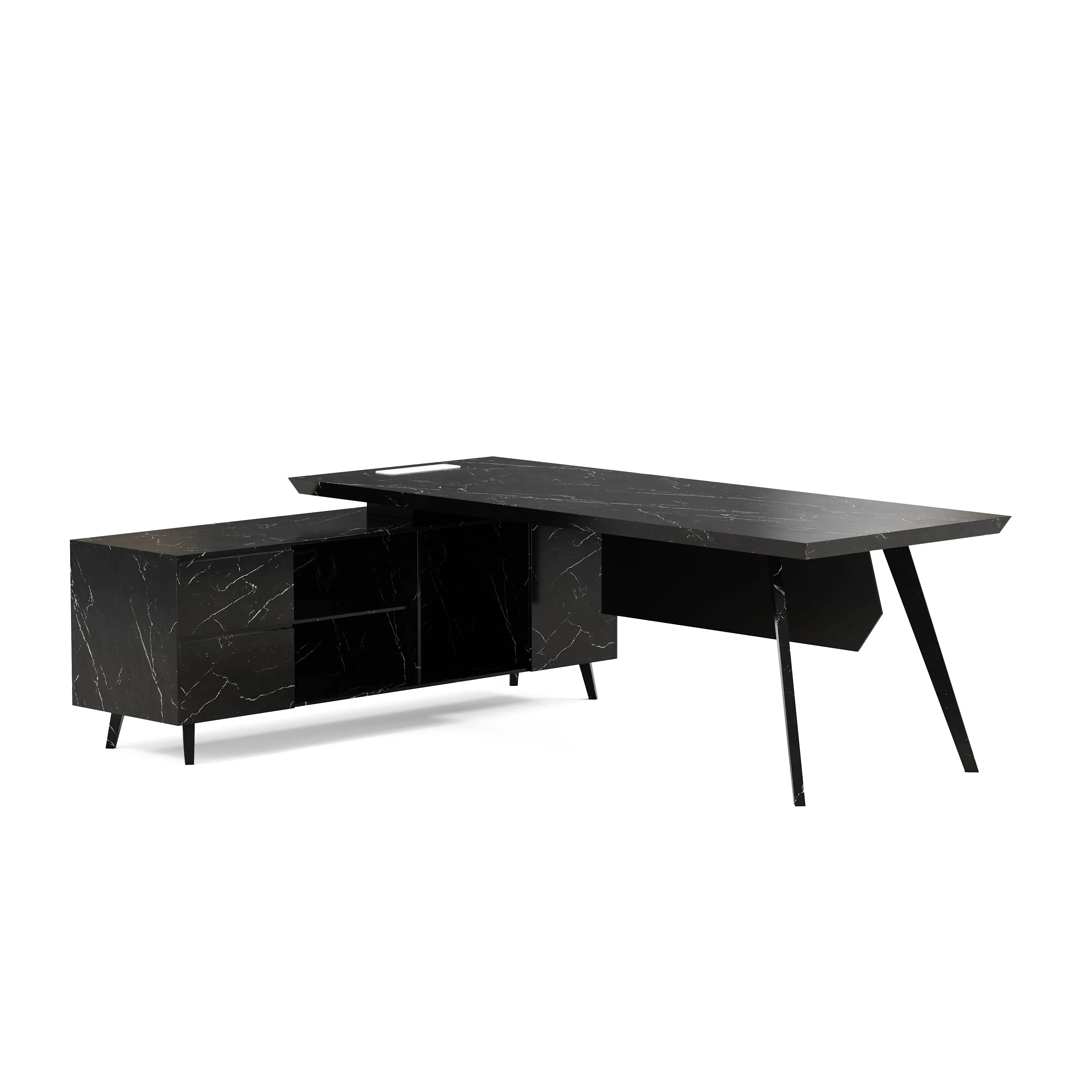 Pacific · Modern L-Shaped Executive Desk