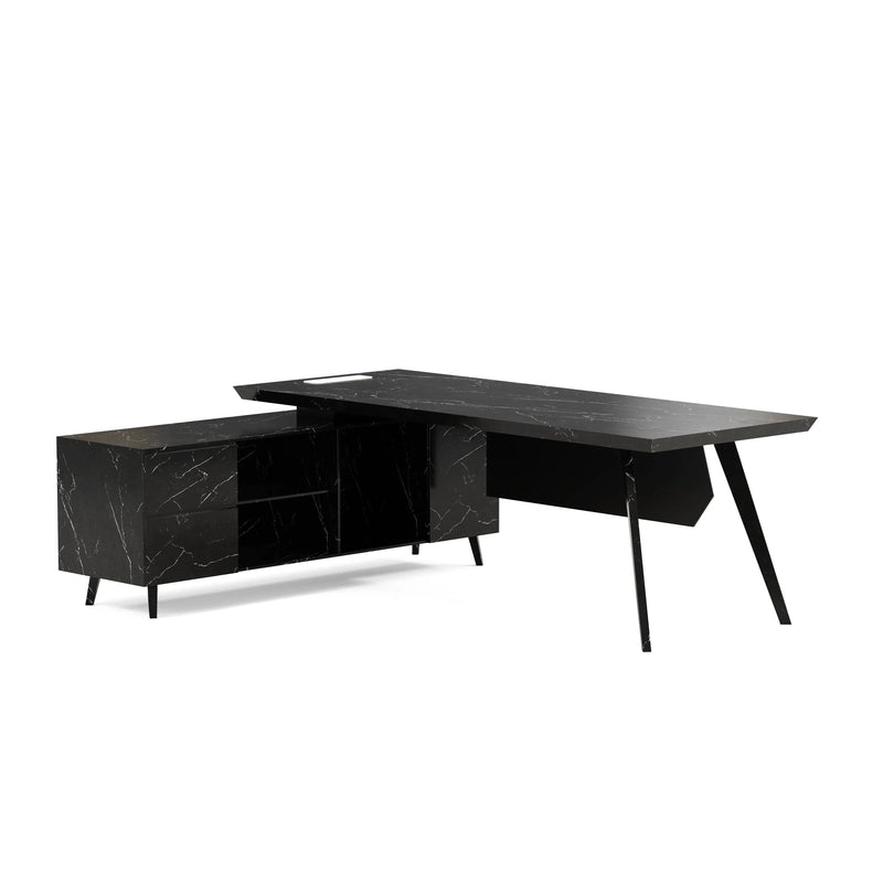 Pacific · Modern L-Shaped Executive Desk