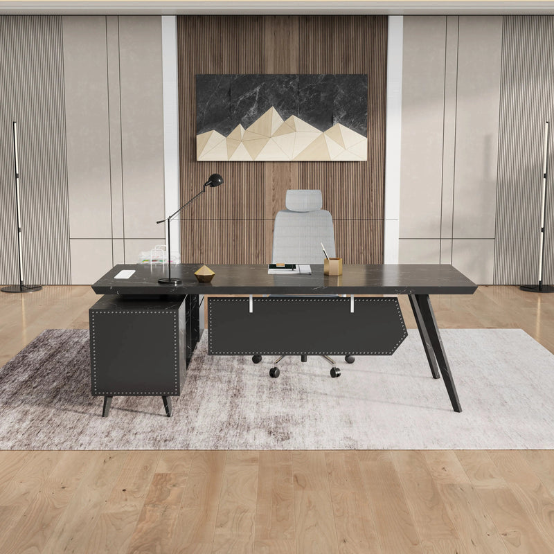 Pacific · Modern L-Shaped Executive Desk