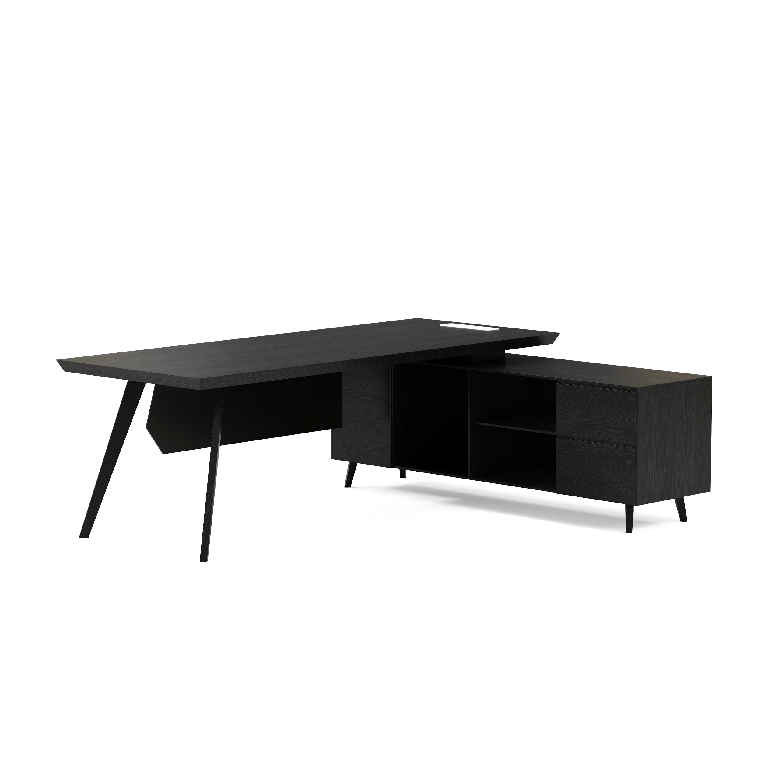 Pacific · Modern L-Shaped Executive Desk