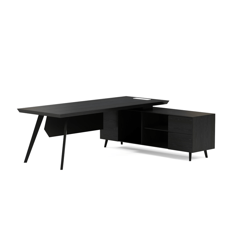 Pacific · Modern L-Shaped Executive Desk