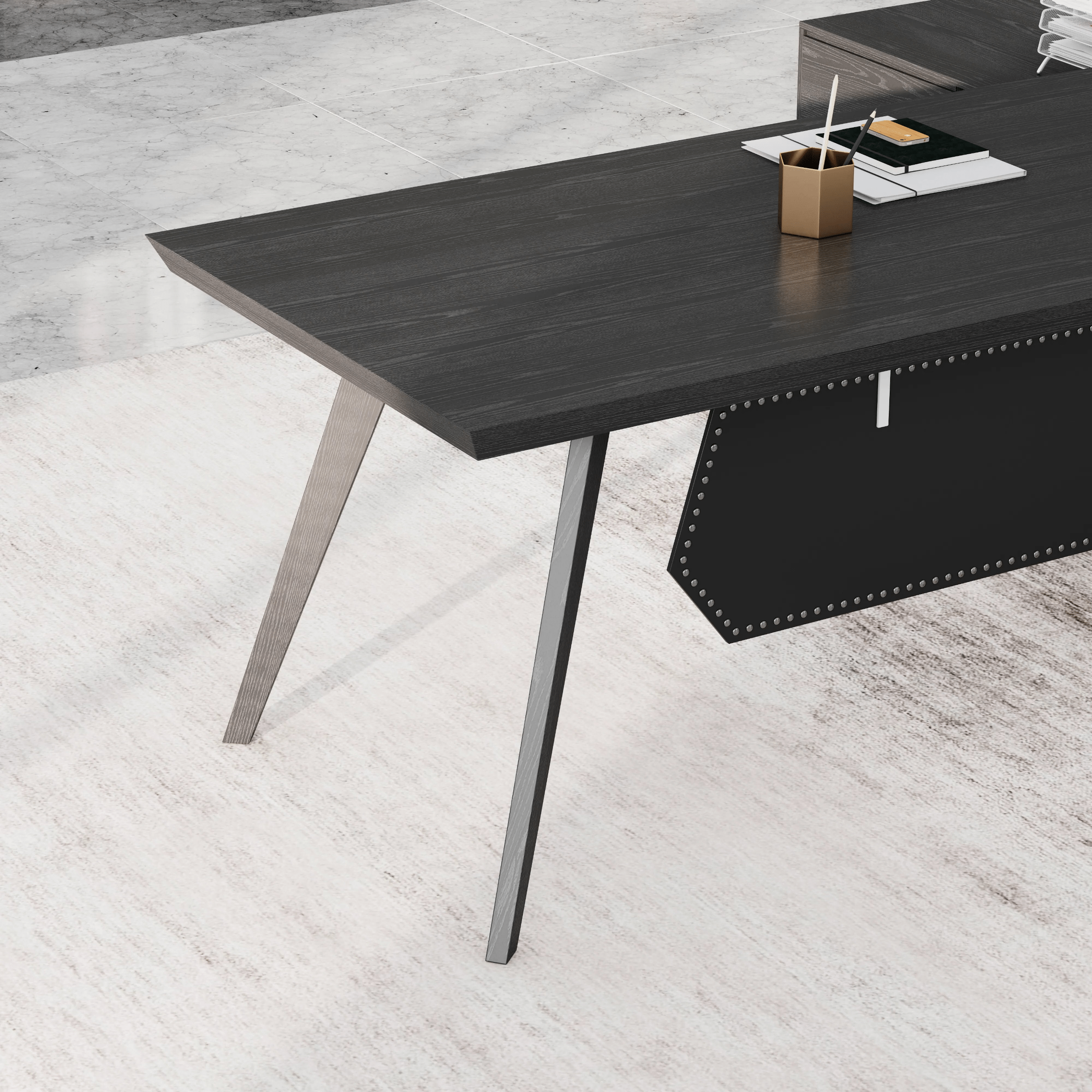 Pacific · Modern L-Shaped Executive Desk