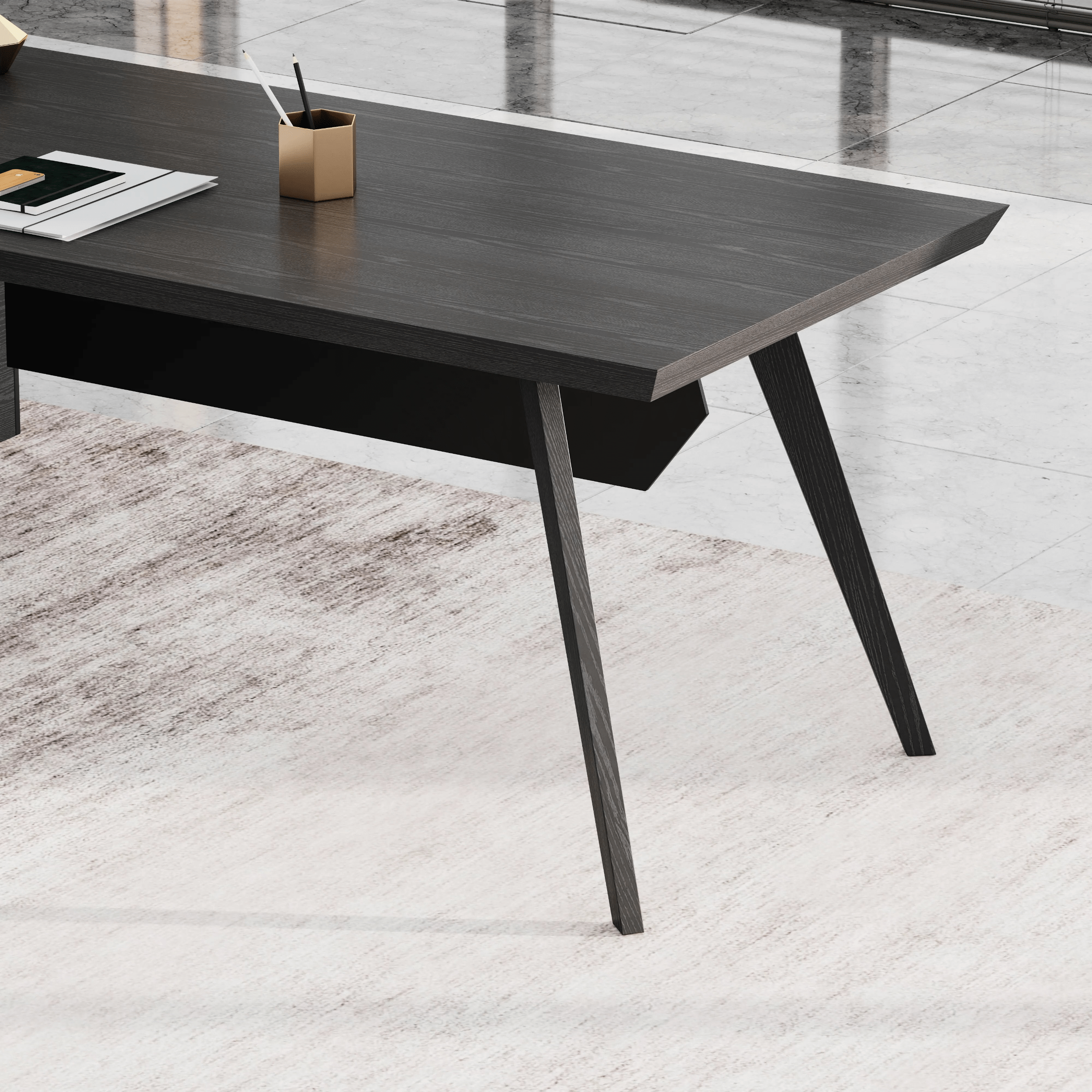 Pacific · Modern L-Shaped Executive Desk