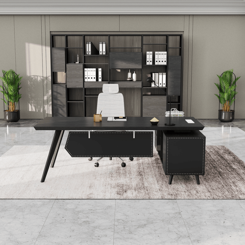 Pacific · Modern L-Shaped Executive Desk