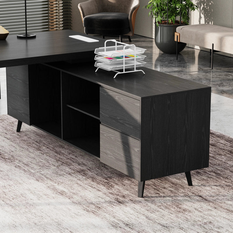 Pacific · Modern L-Shaped Executive Desk