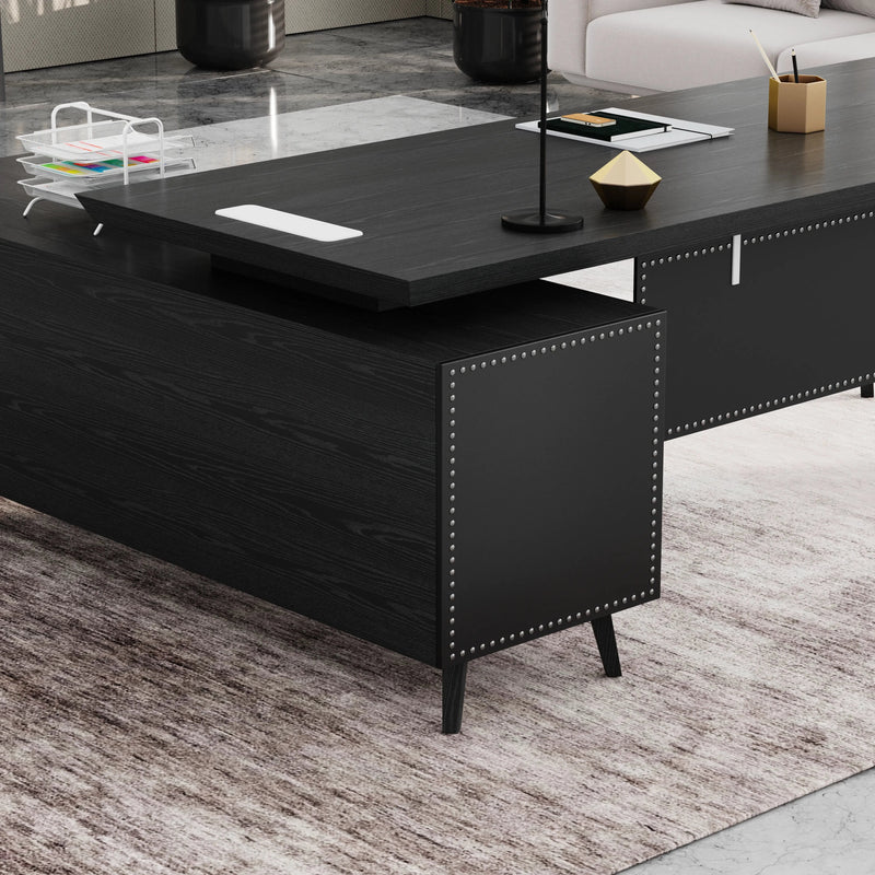 Pacific · Modern L-Shaped Executive Desk