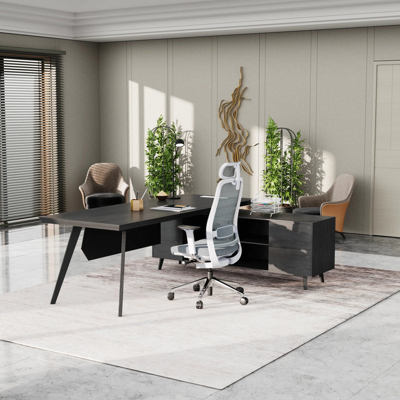 Pacific · Modern L-Shaped Executive Desk