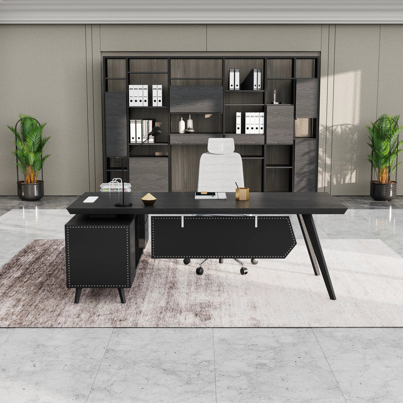 Pacific · Modern L-Shaped Executive Desk