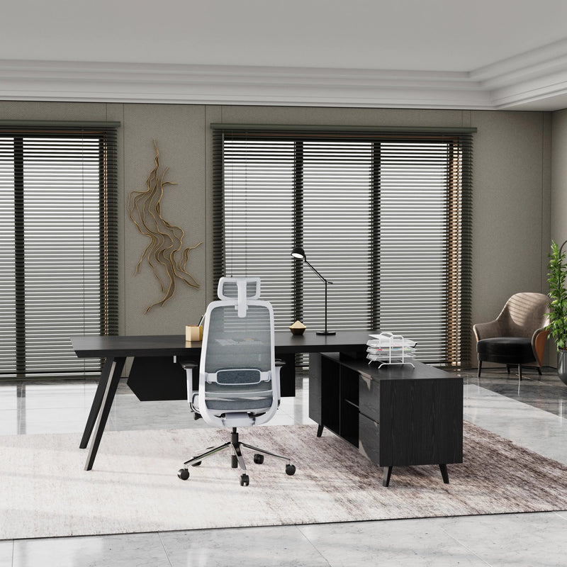 Pacific · Modern L-Shaped Executive Desk