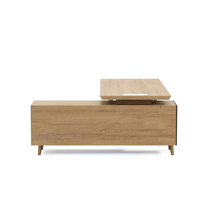 Pacific · Modern L-Shaped Executive Desk