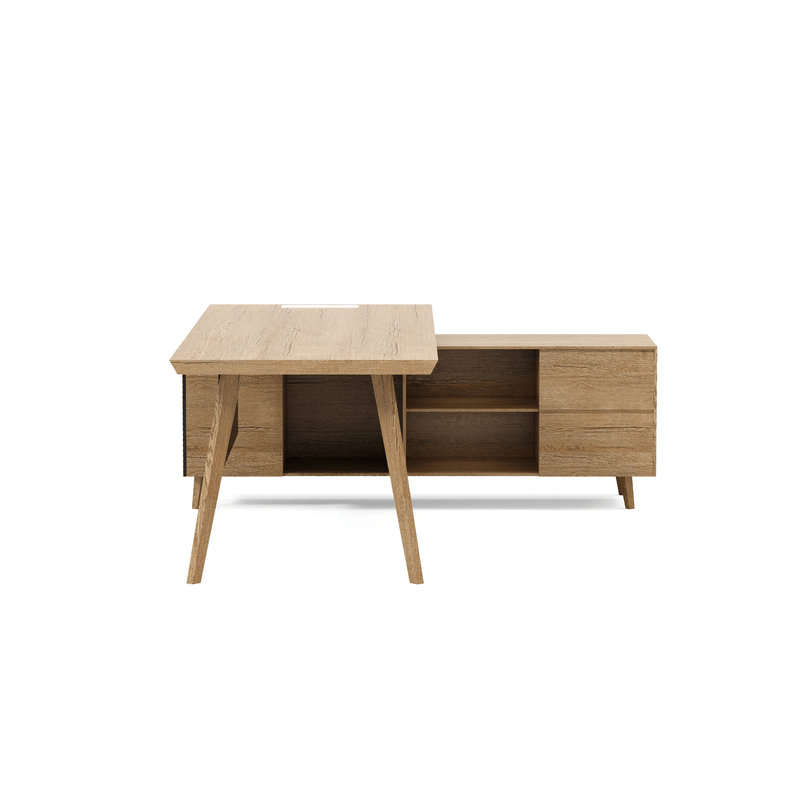 Pacific · Modern L-Shaped Executive Desk