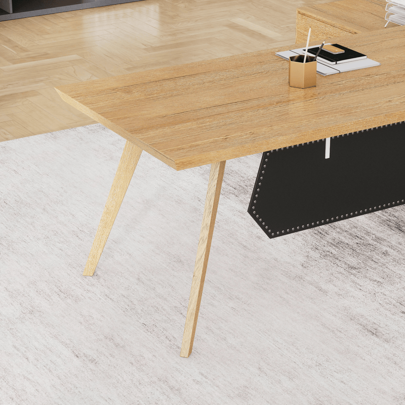 Pacific · Modern L-Shaped Executive Desk