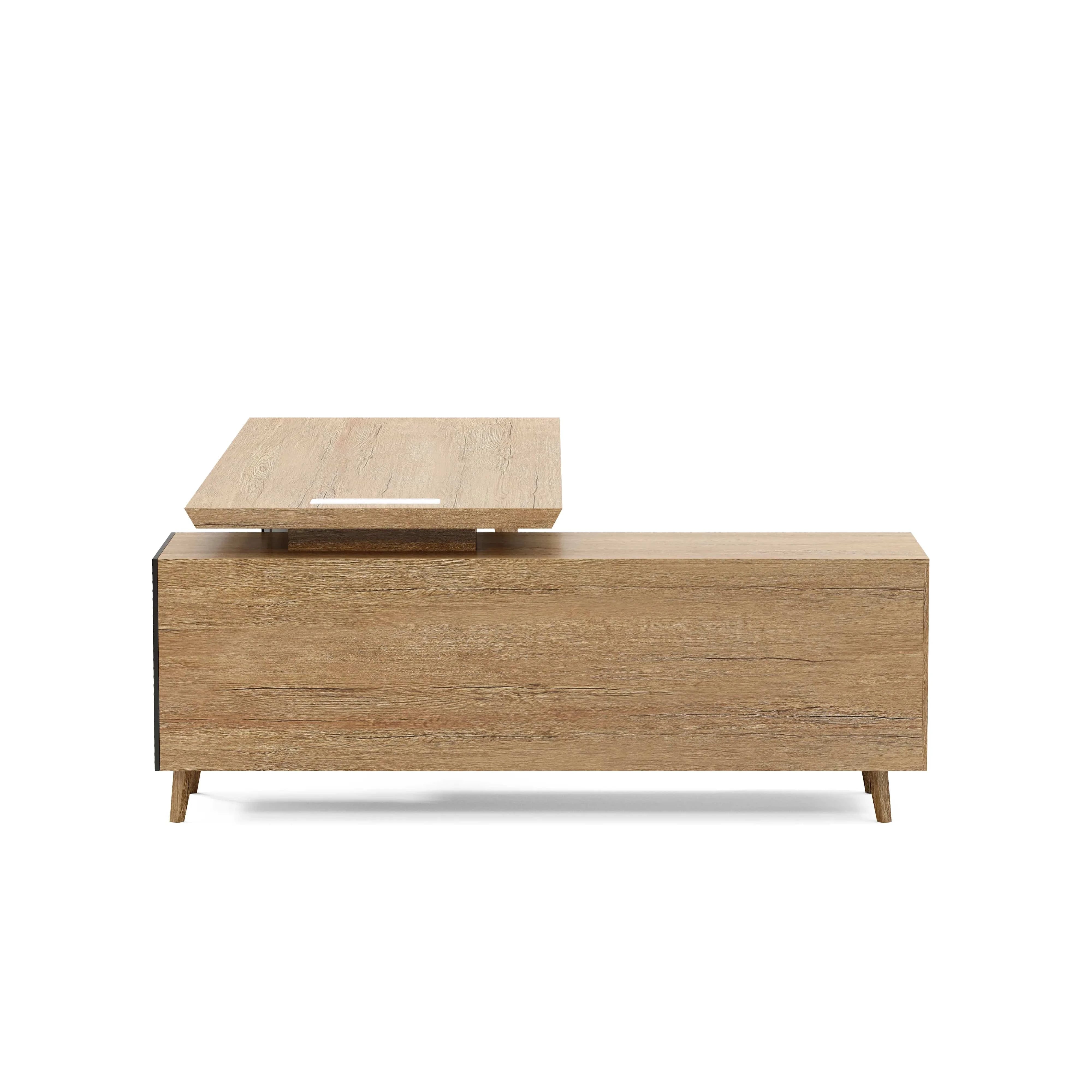 Pacific · Modern L-Shaped Executive Desk