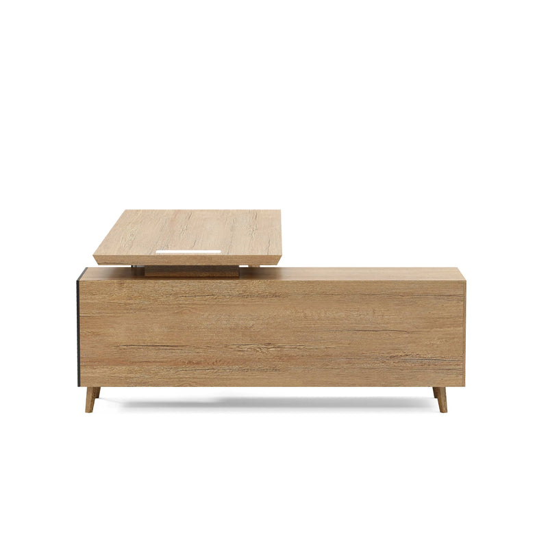Pacific · Modern L-Shaped Executive Desk
