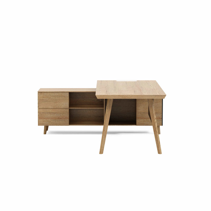 Pacific · Modern L-Shaped Executive Desk