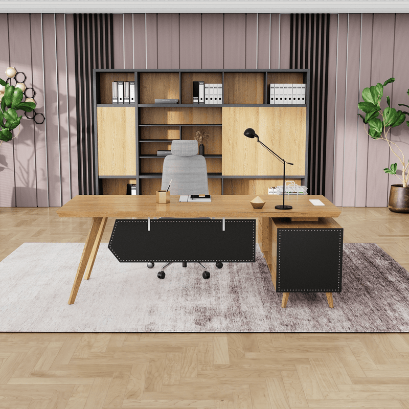 Pacific · Modern L-Shaped Executive Desk