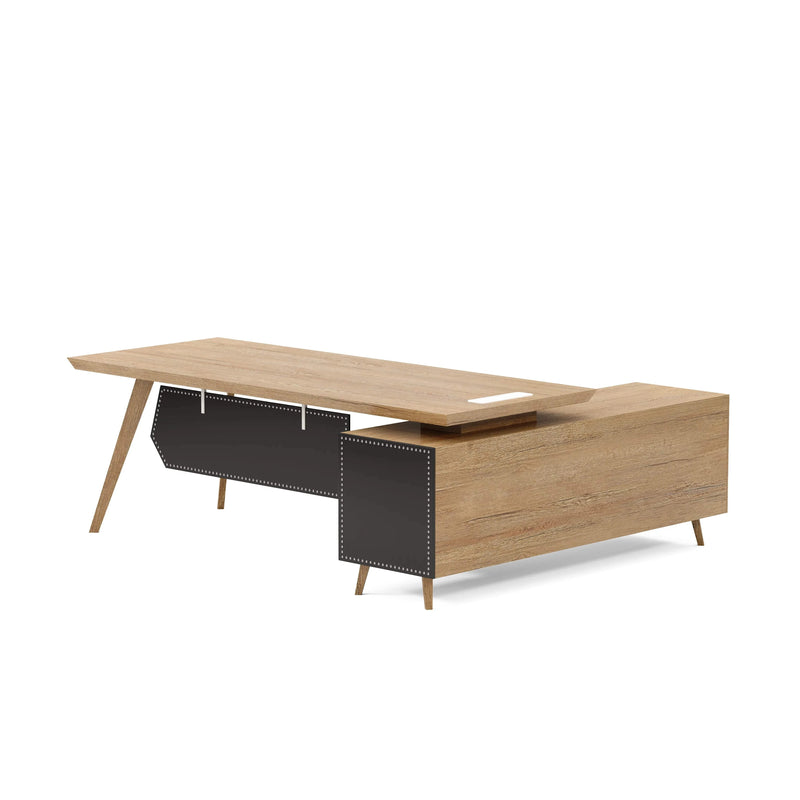 Pacific · Modern L-Shaped Executive Desk