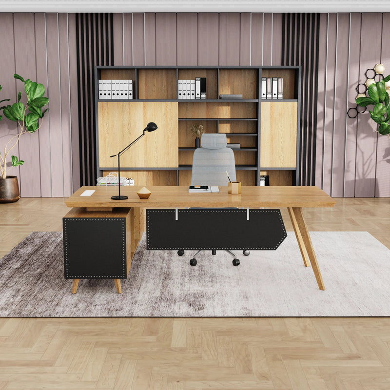 Pacific · Modern L-Shaped Executive Desk