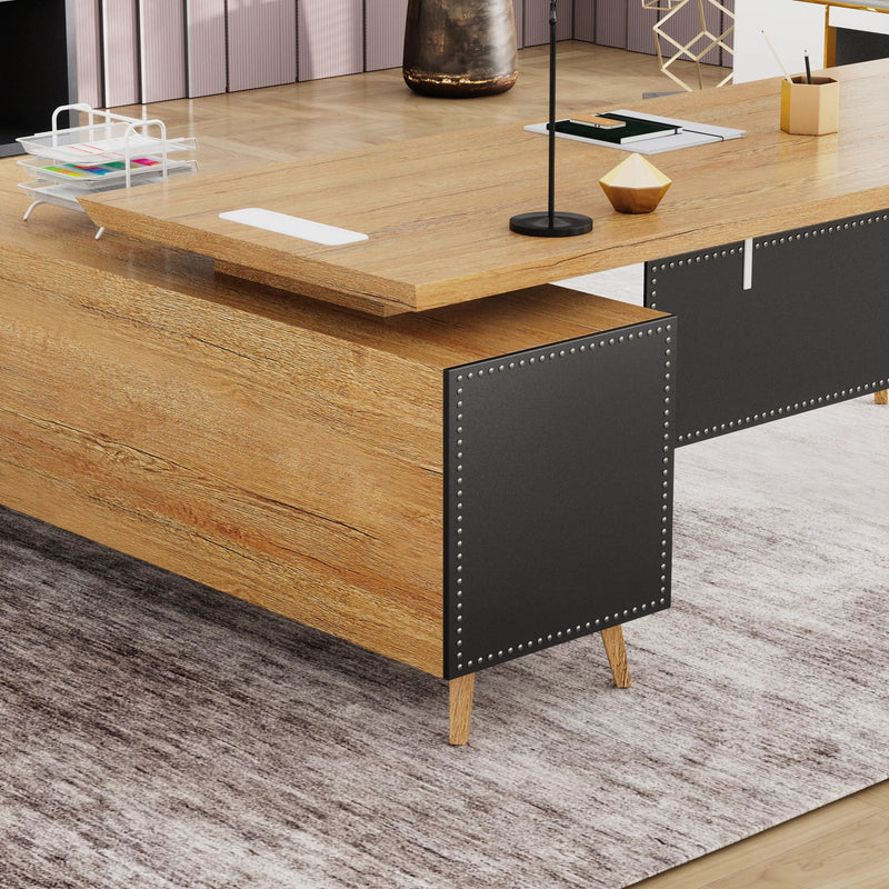 Pacific · Modern L-Shaped Executive Desk