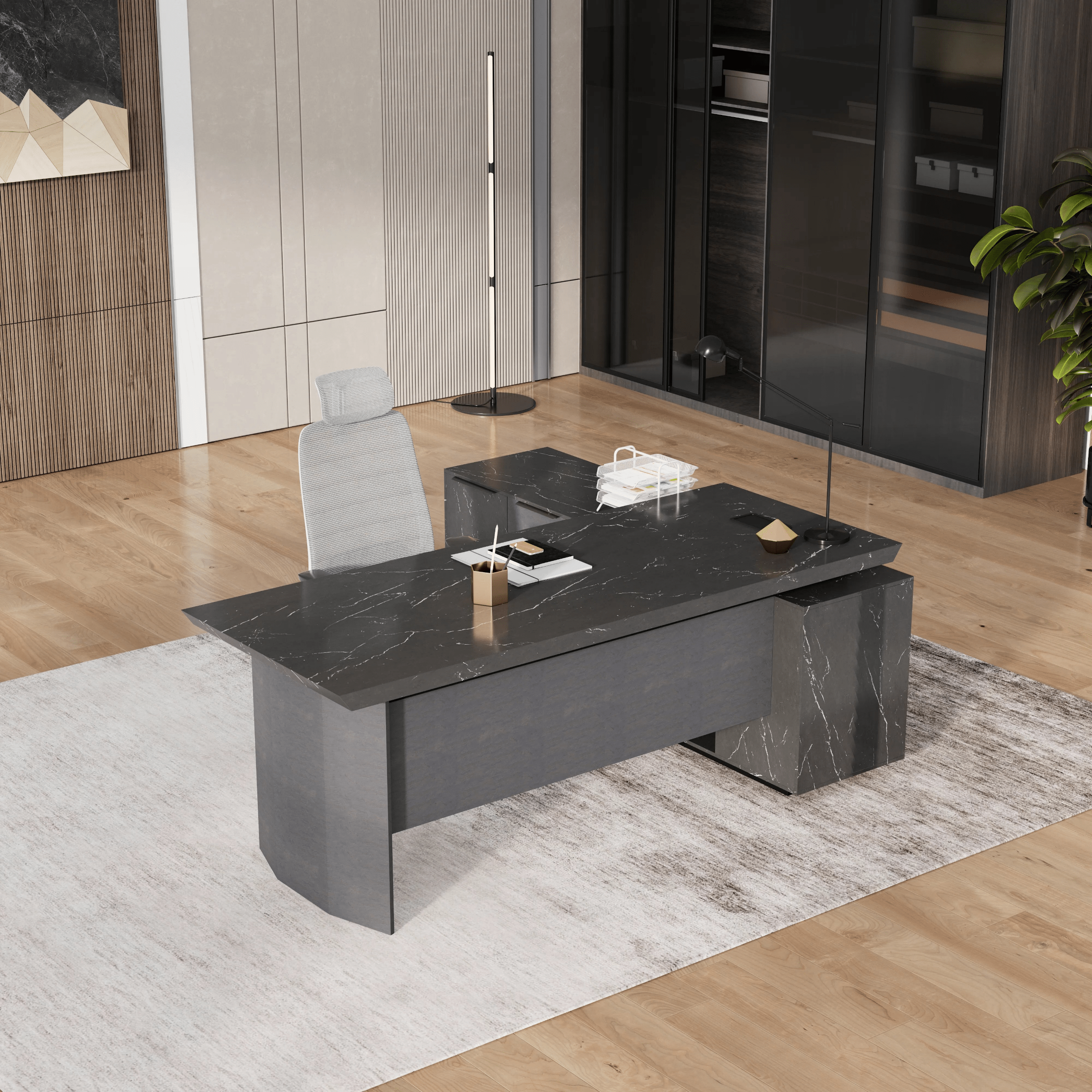 Parker · Modern L-Shaped Executive Desk