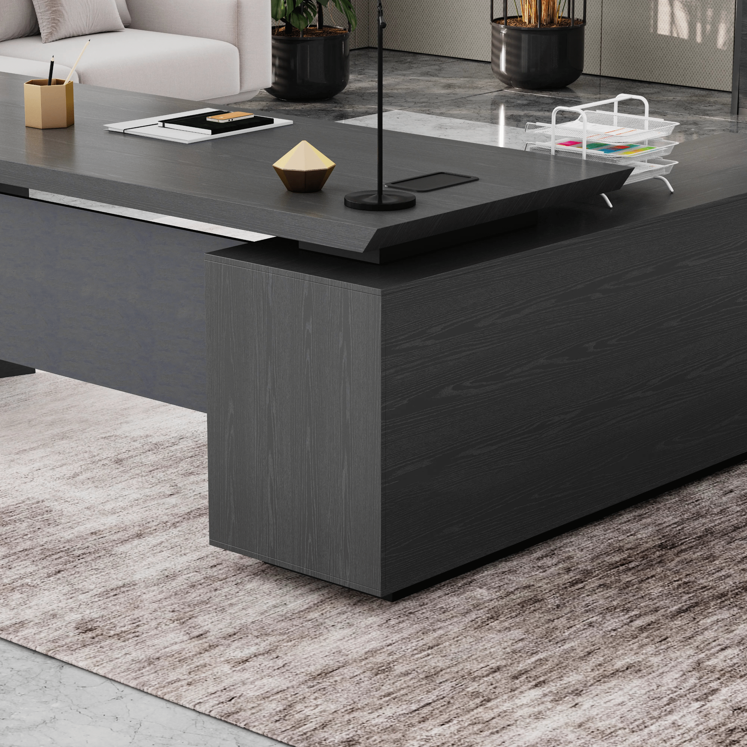 Parker · Modern L-Shaped Executive Desk
