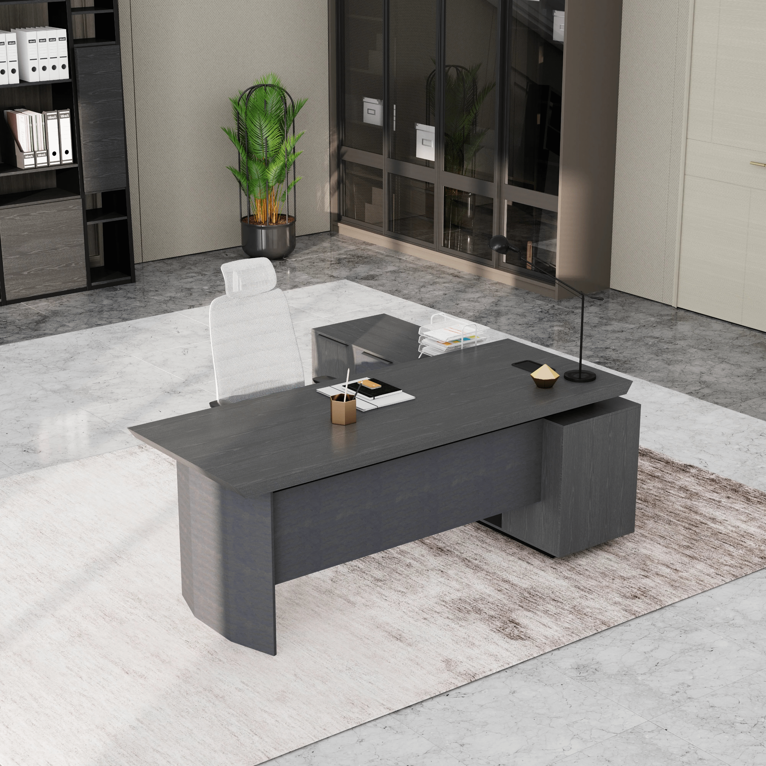 Parker · Modern L-Shaped Executive Desk