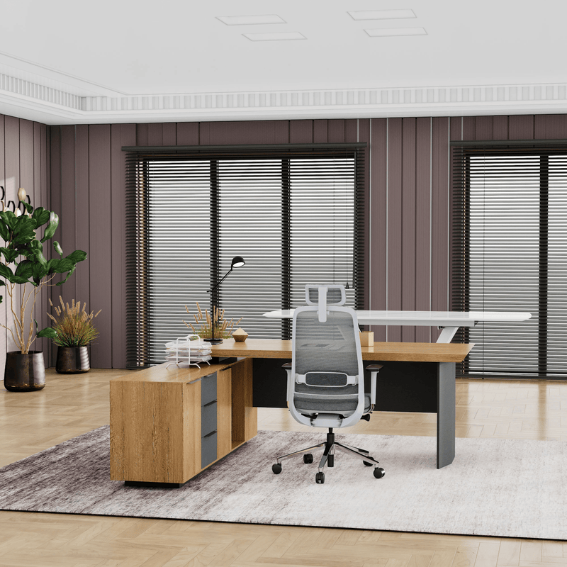 Parker · Modern L-Shaped Executive Desk
