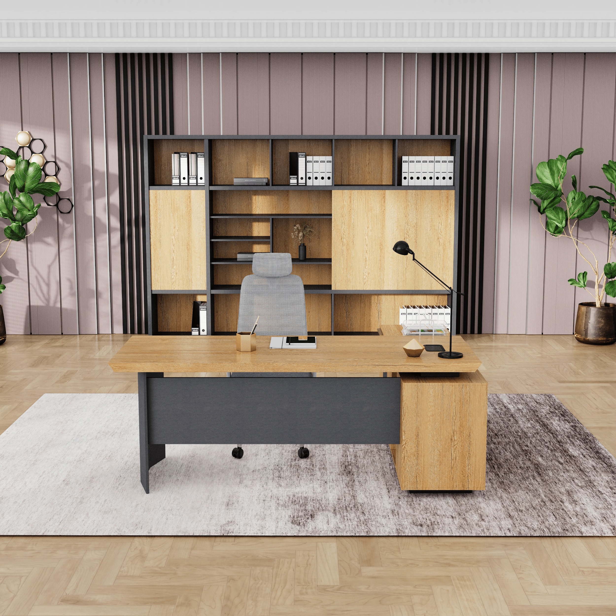 Parker · Modern L-Shaped Executive Desk