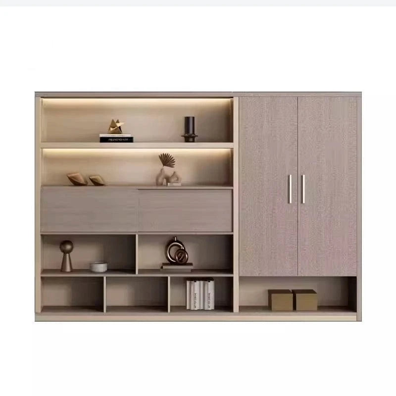 Posh ยท Modern Office Shelves w/ Lighting & Storage