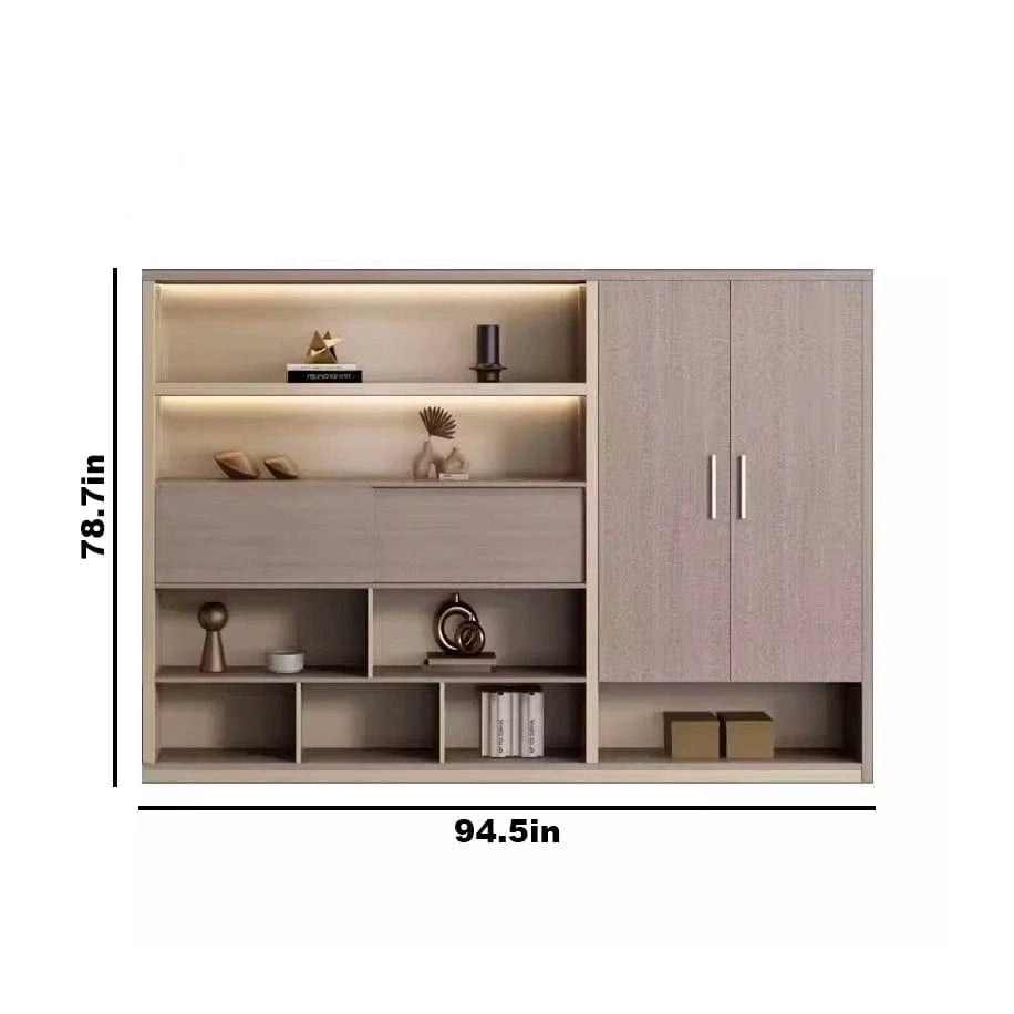 Posh ยท Modern Office Shelves w/ Lighting & Storage