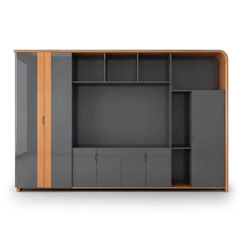 Bexler · Office Shelves w/ Wardrobe & Storage