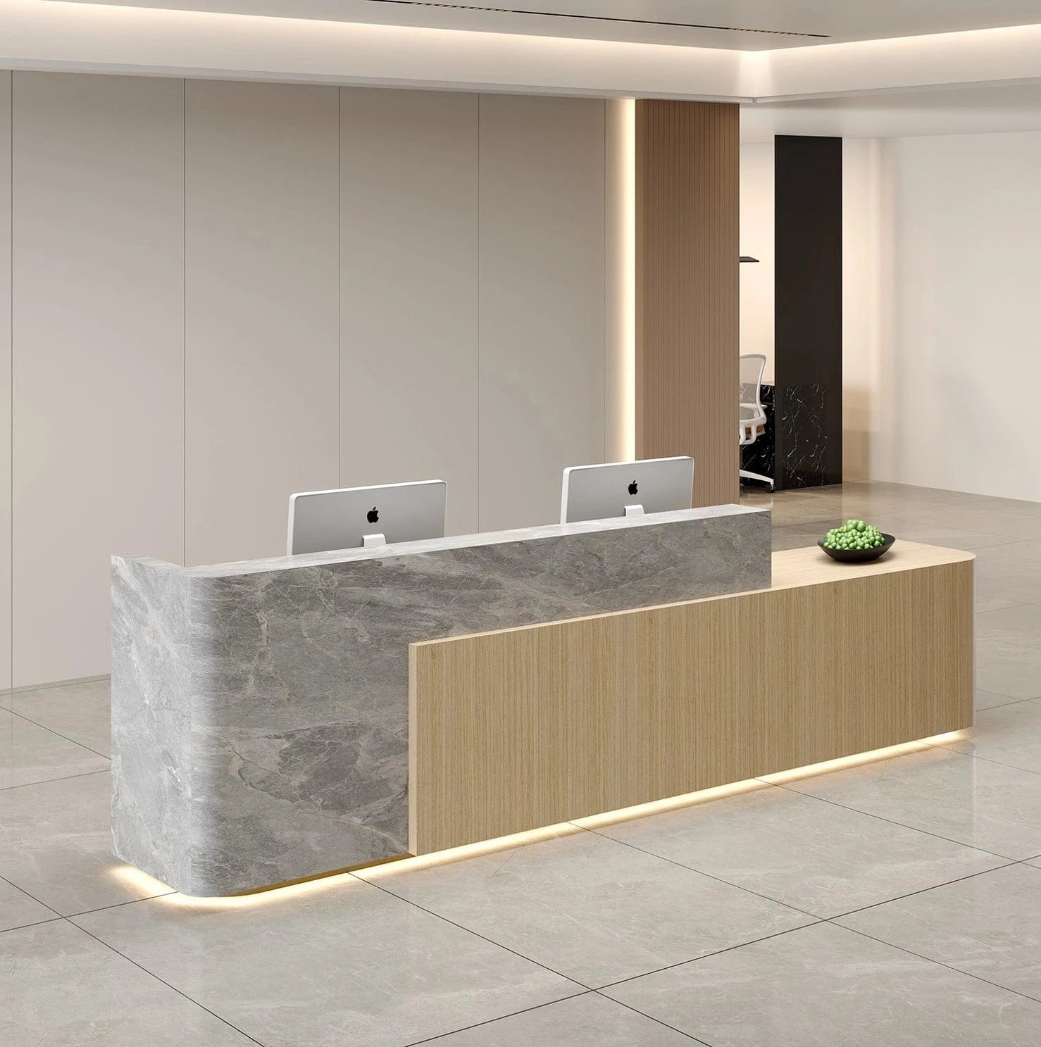 Escritorio de recepción rectangular Regina 63 de 158