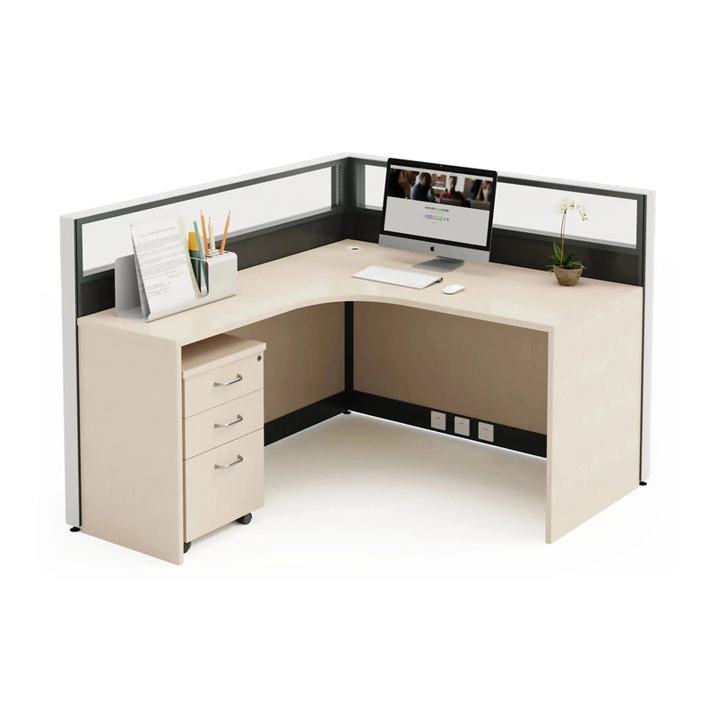Remy ยท L-Shaped Cubicle Workstation