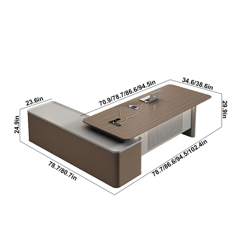 Rio · Modern L-Shaped Executive Desk
