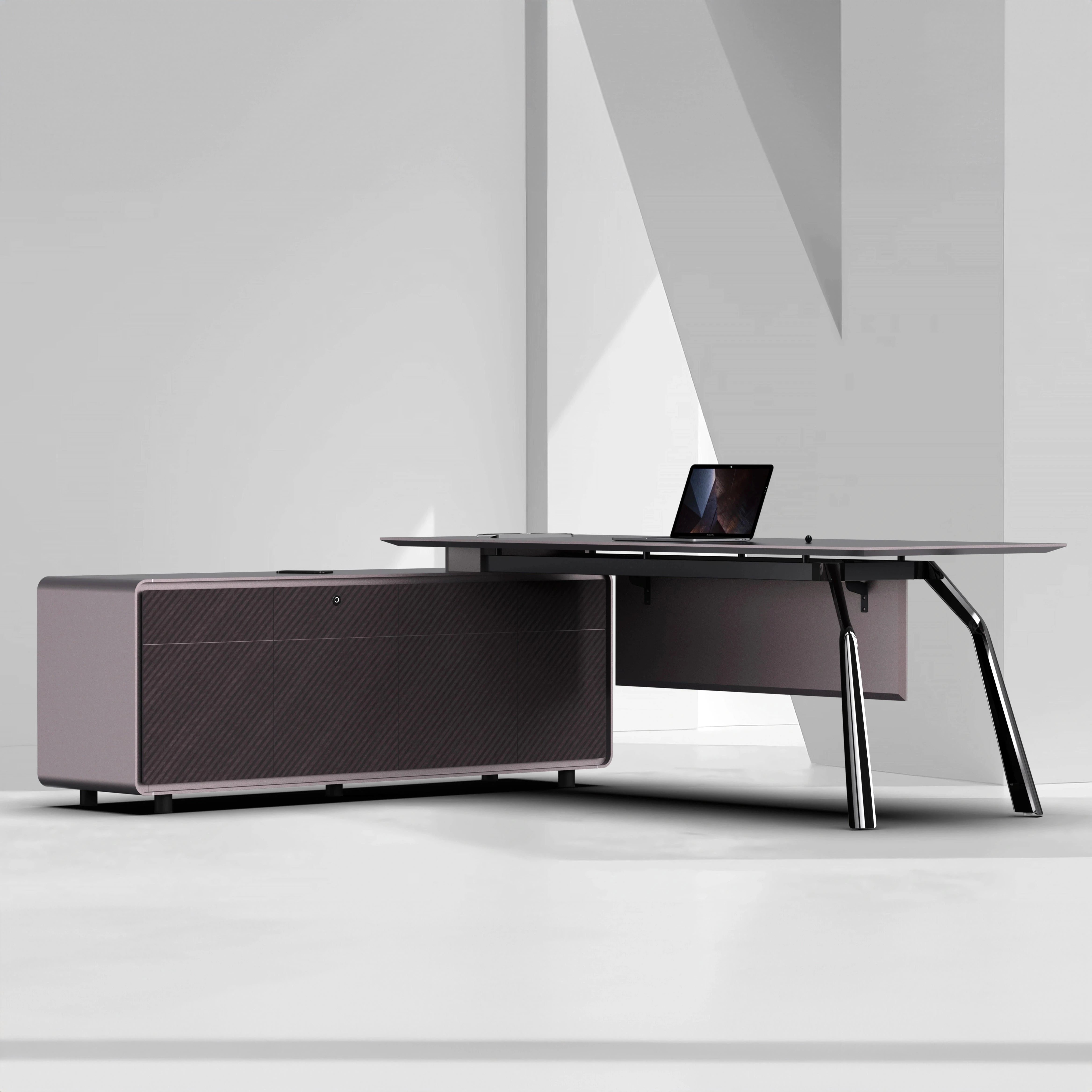 Rocco ยท Modern L-Shaped Executive Desk