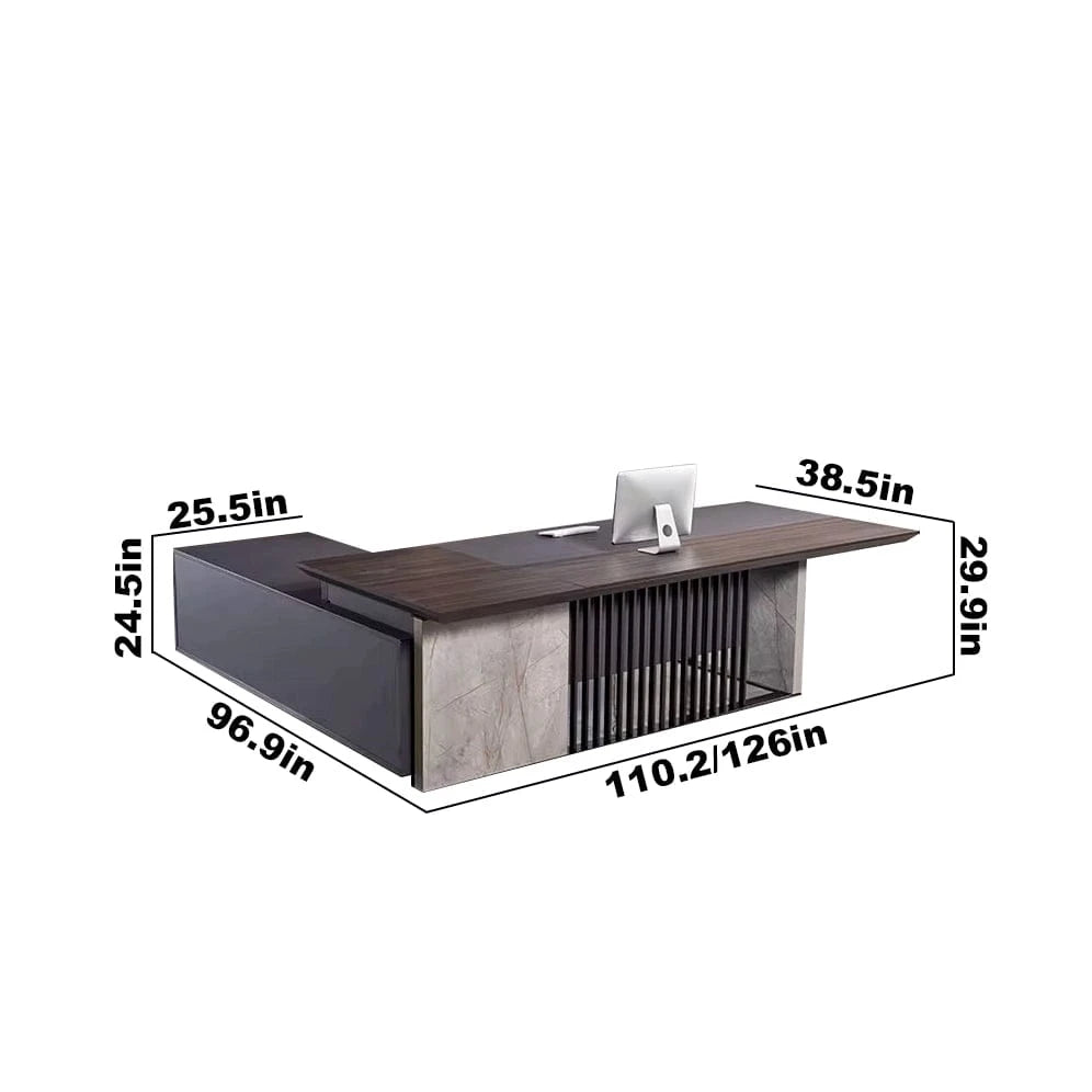 Rodrigo · Modern L-Shaped Executive Desk